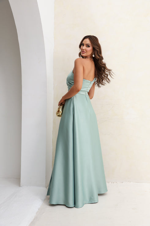 VESTIDO UM OMBRO SÓ RODADO VESTIDO DE FESTA PETRA FINA